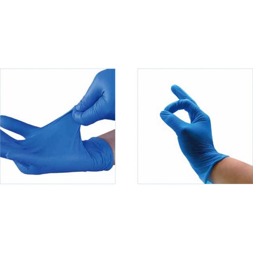 Guantes de Nitrilo Azul 100 ud